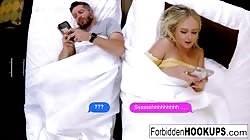 Bratty blonde fucks her lucky stepbrother