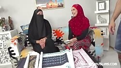 SexWithMuslims  Elisa Tiger And Chloe Lamour - Muslim slut fucks for posters